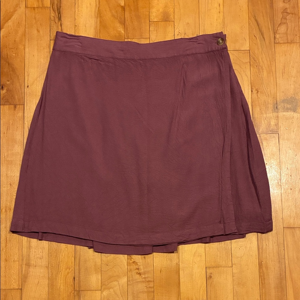 Chic Plum A-Line Women's Skirt